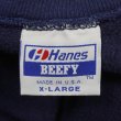 画像2: 80's Hanes BEEFY リバースウィーブタイプ ブランクスウェット "MADE IN USA / FADE NAVY" (2)