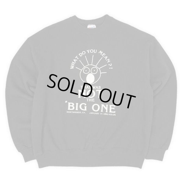 画像1: 90's Scared Guy プリントスウェット "BLACK / FABRIC MADE IN USA" (1)