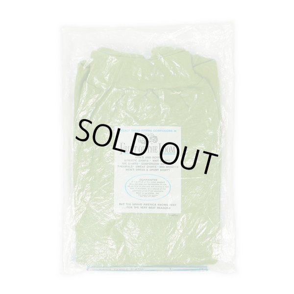 画像2: 60's Fruit of the loom S/S スウェット "GREEN / MADE IN USA / DEADSTOCK" (2)