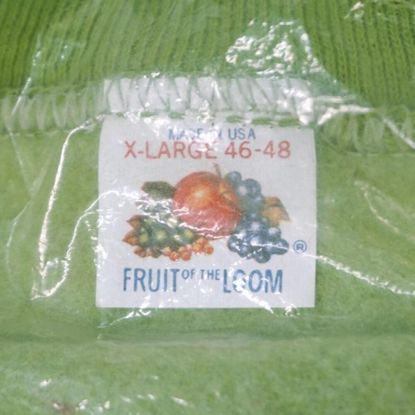 画像3: 60's Fruit of the loom S/S スウェット "GREEN / MADE IN USA / DEADSTOCK" (3)