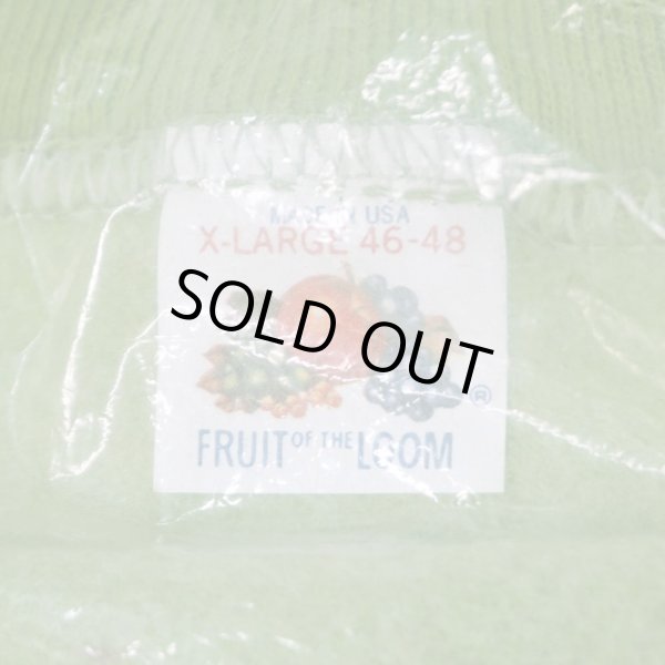 画像3: 60's Fruit of the loom S/S スウェット "GREEN / MADE IN USA / DEADSTOCK" (3)
