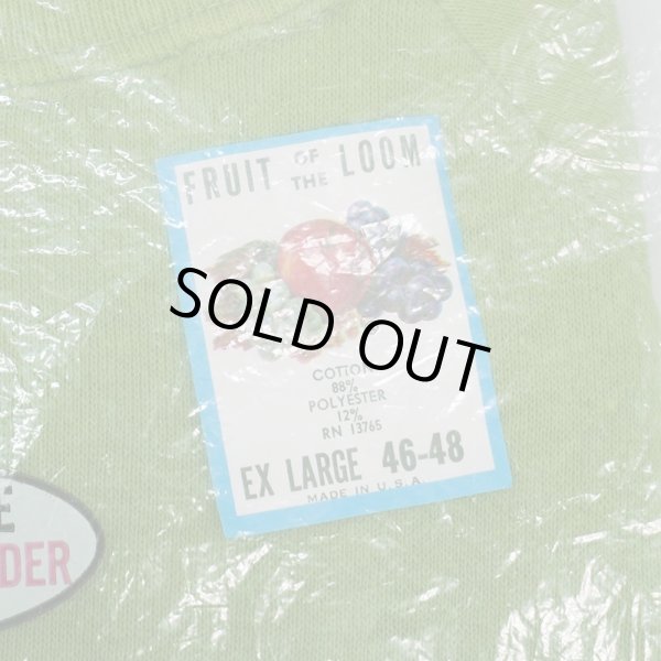 画像4: 60's Fruit of the loom S/S スウェット "GREEN / MADE IN USA / DEADSTOCK" (4)