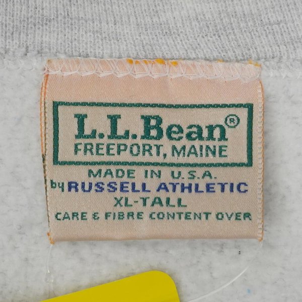 画像2: 90's L.L.Bean × RUSSELL 前V ブランクスウェット "MADE IN USA" (2)