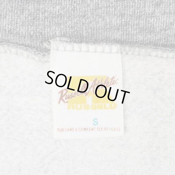 画像2: 70's RUSSELL カレッジプリント スウェットパーカー "金タグ / MADE IN USA" (2)