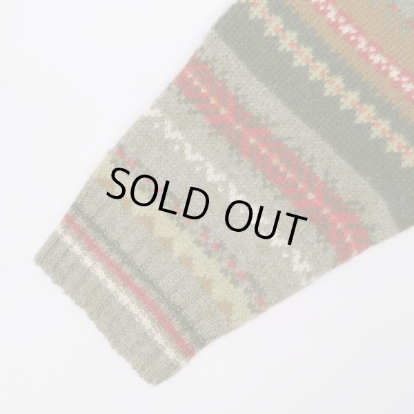 画像3: 90's ORVIS ノルディック柄 ウールニット (3)