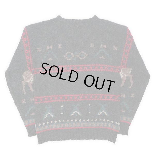 画像2: 80's Woolrich 総柄 ウールニット (2)