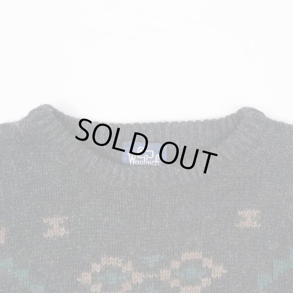 画像4: 80's Woolrich 総柄 ウールニット (4)