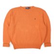 画像1: 90's Polo Ralph Lauren コットンニット “ORANGE” (1)