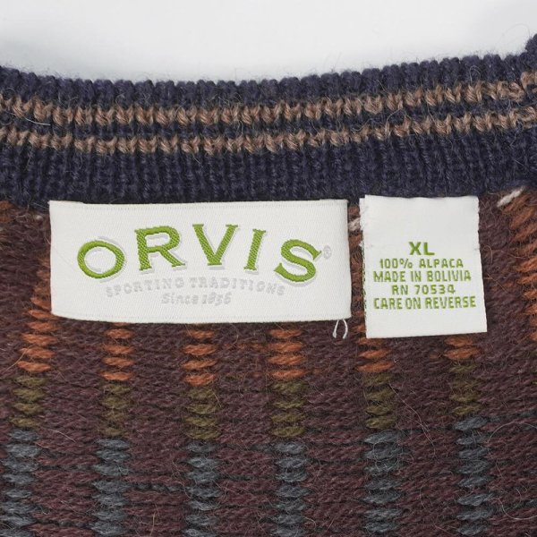 画像2: 90-00's ORVIS 総柄 アルパカニット (2)