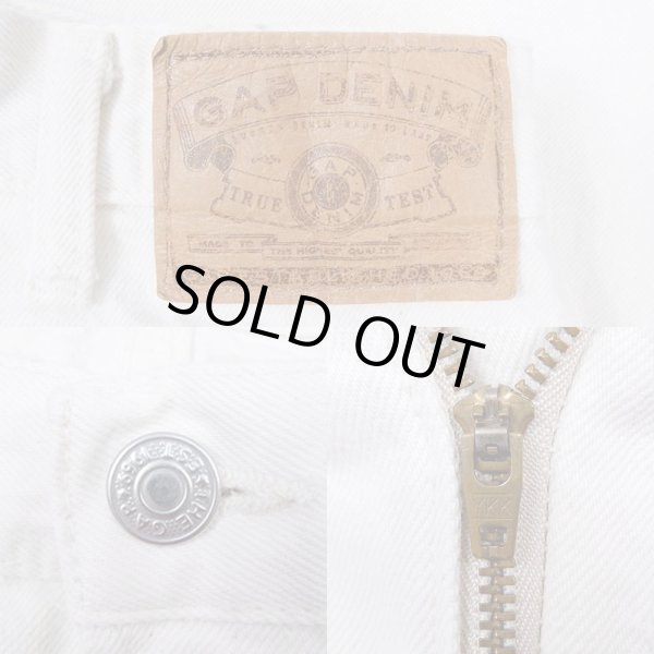 画像3: 90's OLD GAP ホワイトデニムパンツ (3)