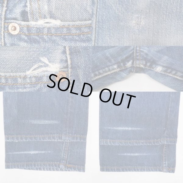 画像4: Early 00's EURO Levi's 501 デニムパンツ “鬼ヒゲ” (4)