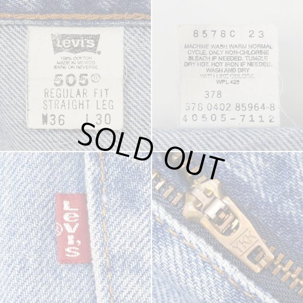 画像4: Early 00's Levi's 505 デニムパンツ "W36 L30" (4)