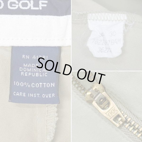 画像4: 90's Polo Ralph Lauren  2タック チノトラウザー "POLO GOLF / W34 L30" (4)
