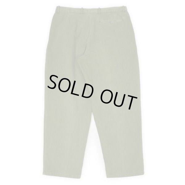 画像2: 90's Banana Republic 2タック チノトラウザー "W34 L30 / FADE OLIVE" (2)