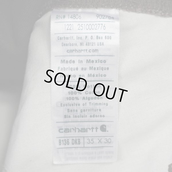 画像5: 00's Carhartt ダブルニー ダックペインターパンツ "B136 DKB / W35 L30" (5)