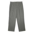 画像1: Early 00's DOCKERS 2タック チノトラウザー "OLIVE GRAY / W34 L29" (1)