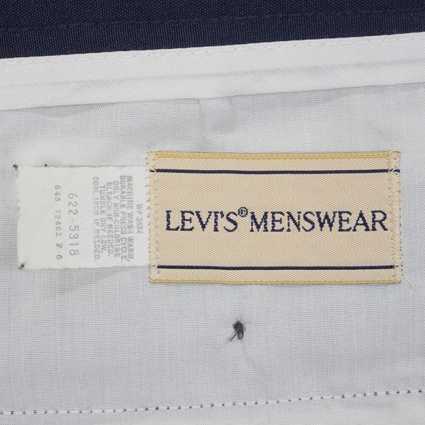 画像3: 80's Levi's アクションスラックス "NAVY / 実寸W35 L32" (3)