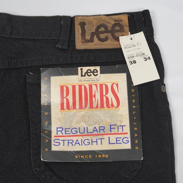 画像3: Early 90's Lee 209-0108 ブラックデニムパンツ "DEADSTOCK / MADE IN USA" (3)