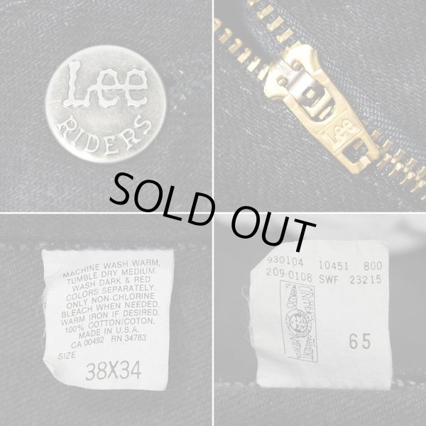 画像4: Early 90's Lee 209-0108 ブラックデニムパンツ "DEADSTOCK / MADE IN USA" (4)