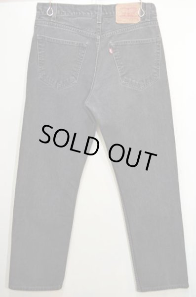 画像2: Levi's 505 ブラックデニムパンツ “W32 L30” (2)