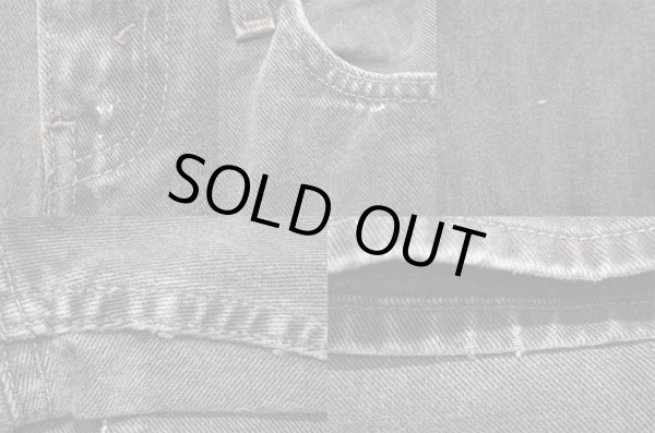 画像4: Levi's 505 ブラックデニムパンツ “W32 L30” (4)