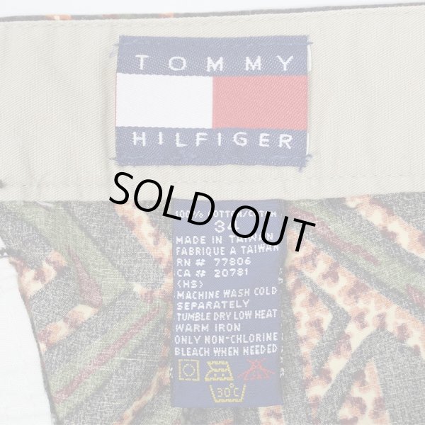 画像3: 90's TOMMY HILFIGER 2タック 総柄ショーツ (3)