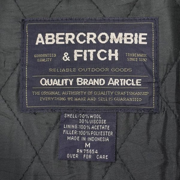画像2: Late 90's ABERCROMBIE & FITCH ウールスポーツジャケット (2)
