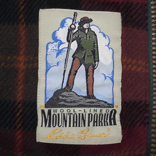 画像3: 90's Eddie Bauer ウールライナー マウンテンパーカー "黒タグ / GREEN" (3)