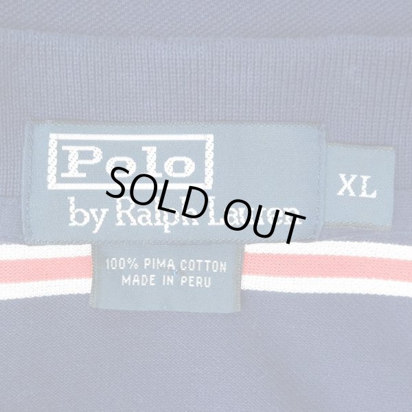 画像2: 90's Polo Ralph Lauren マルチボーダー柄 ポロシャツ (2)