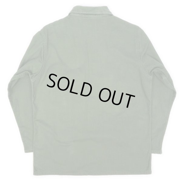 画像2: 60's B.V.D コットンサテン ユーティリティシャツ (2)