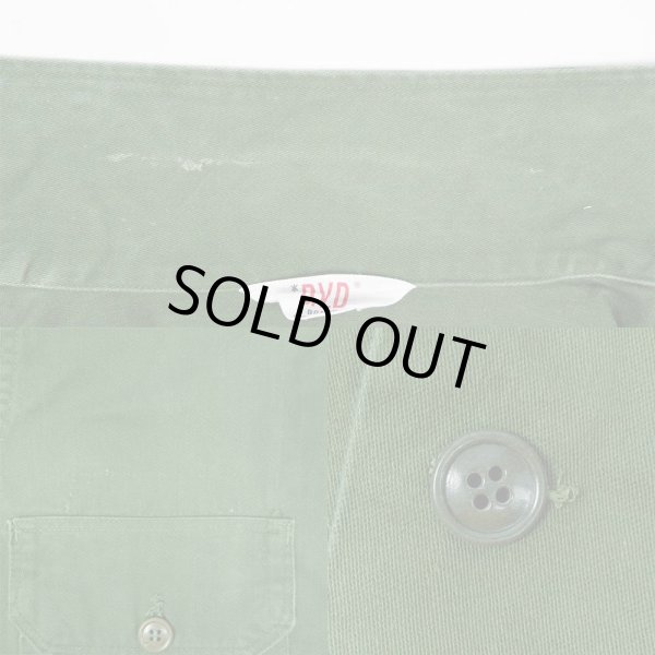 画像4: 60's B.V.D コットンサテン ユーティリティシャツ (4)