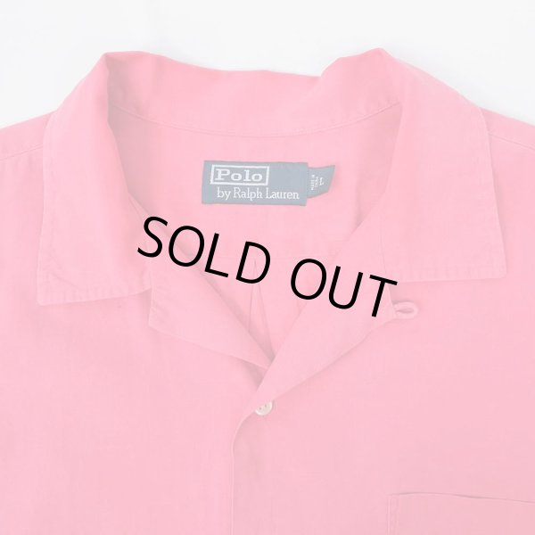 画像3: 90's Polo Ralph Lauren オープンカラーシャツ "Linen×Cotton" (3)