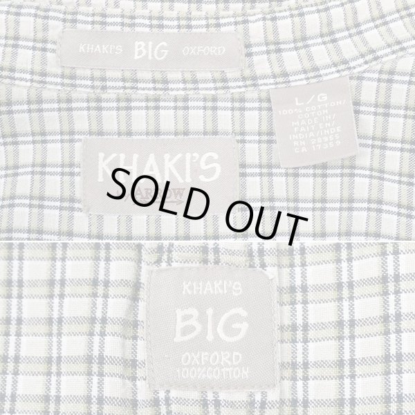 画像2: 90's KHAKI'S by ARROW ボタンダウンシャツ "BIG OXFORD / OLIVE PLAID" (2)