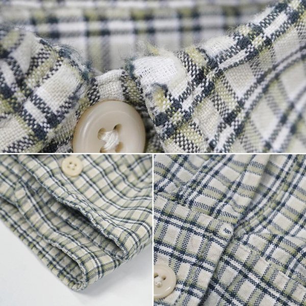 画像5: 90's KHAKI'S by ARROW ボタンダウンシャツ "BIG OXFORD / OLIVE PLAID" (5)