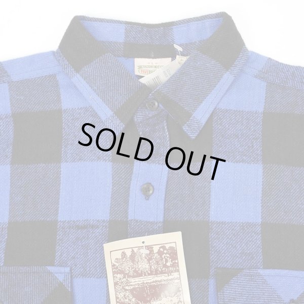 画像3: Late 90's FIVE BROTHER ブロックチェック柄 ヘビーネルシャツ "DEADSTOCK" (3)