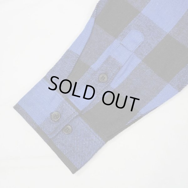 画像4: Late 90's FIVE BROTHER ブロックチェック柄 ヘビーネルシャツ "DEADSTOCK" (4)