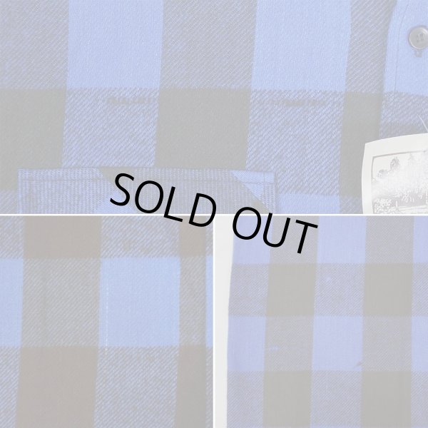 画像5: Late 90's FIVE BROTHER ブロックチェック柄 ヘビーネルシャツ "DEADSTOCK" (5)