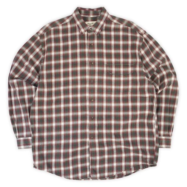 画像1: 90's Eddie Bauer フランネルシャツ "Ombre Plaid" (1)