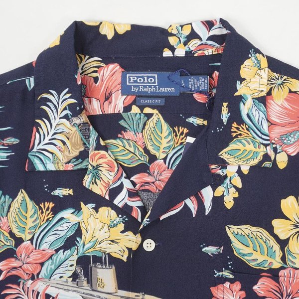 画像3: 00's Polo Ralph Lauren レーヨンハワイアンシャツ "DEADSTOCK" (3)