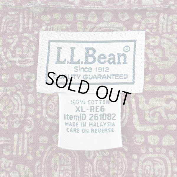 画像2: 00's L.L.Bean S/S 総柄 オープンカラーシャツ 【6】 (2)