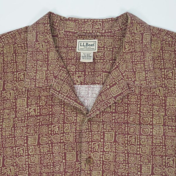 画像3: 00's L.L.Bean S/S 総柄 オープンカラーシャツ 【6】 (3)