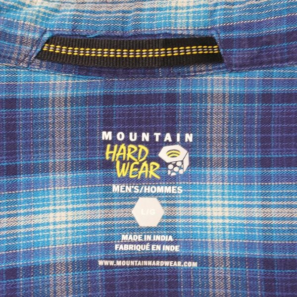 画像2: 00's MOUNTAIN HARD WEAR フランネルシャツ "Blue Ombre Plaid" (2)