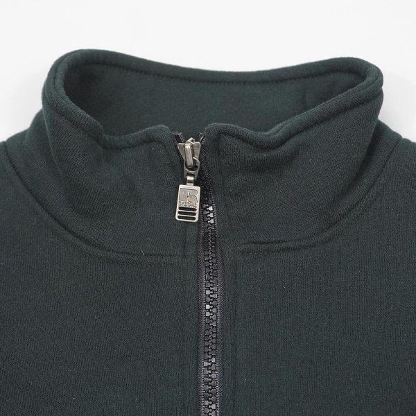 画像4: 90-00s RUSSELL ハーフジップ ブランクスウェット “BLACK / USA COMPONENTS” (4)