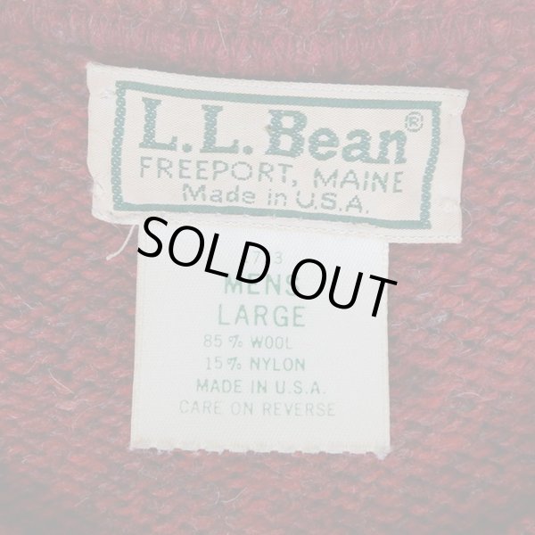画像2: 80-90's L.L.Bean ウールニット "MADE IN USA / RED" (2)