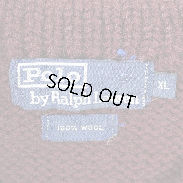 画像2: 90's Polo Ralph Lauren ロ―ゲージ ウールニット (2)