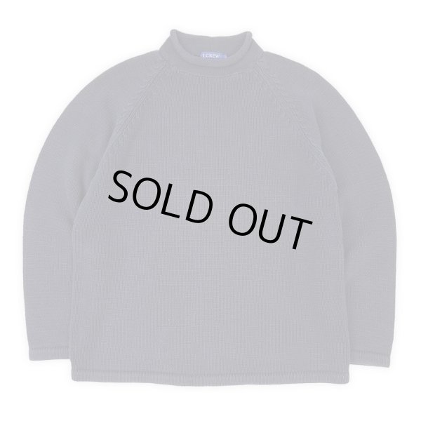 画像1: Early 00's J.CREW ロールネック コットンニット "NAVY" (1)