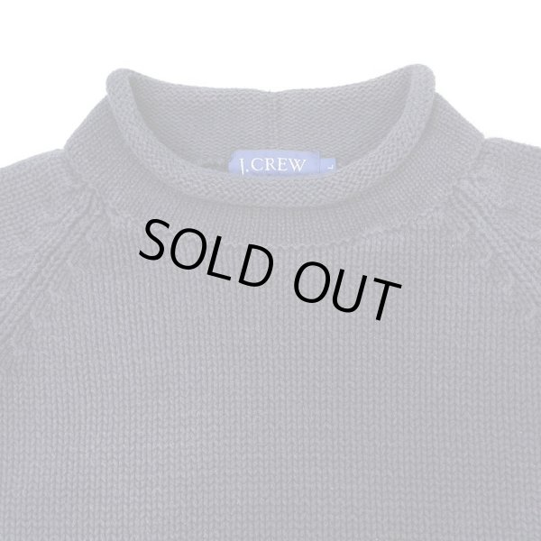 画像3: Early 00's J.CREW ロールネック コットンニット "NAVY" (3)