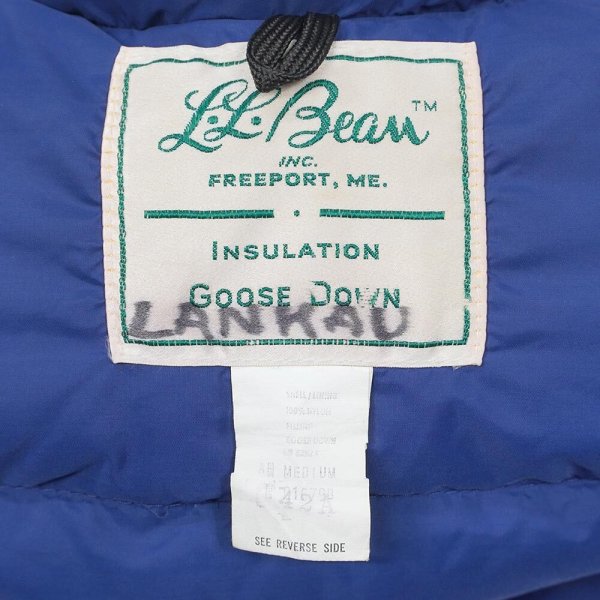 画像2: 70's L.L.Bean グースダウンベスト "筆記体タグ" (2)