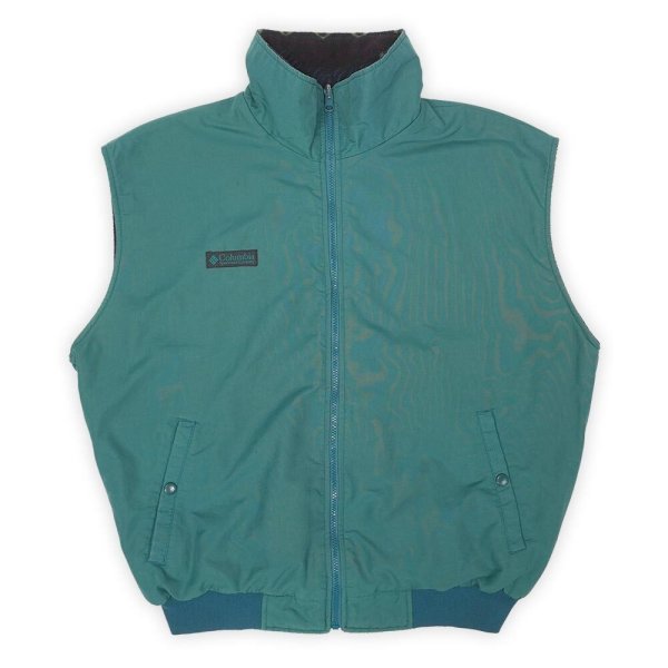 画像2: Early 90's Columbia リバーシブルベスト (2)