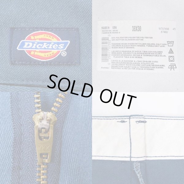 画像3: 90's Dickies 874 ワークパンツ "MADE IN USA / NAVY" (3)